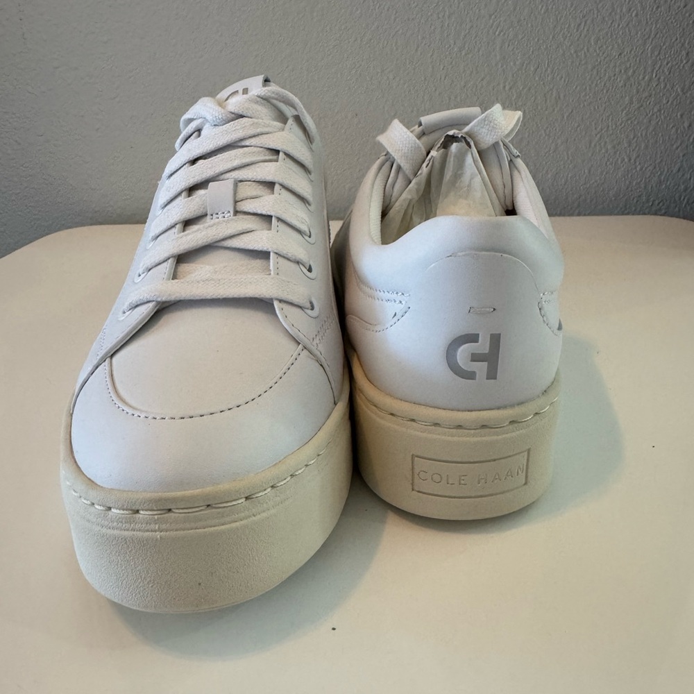 9.5 Womens Cole Haan GP Max Sneakers in White and Ivory - NEW